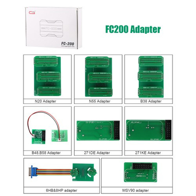CG FC200 ECU Programmer Full Version with FC200 MPC5XX Adapters 6HP & 8HP / MSV90 / N55 / N20 / B48/ B58 and MPC5XX Adapter for EDC16/ ME9.0