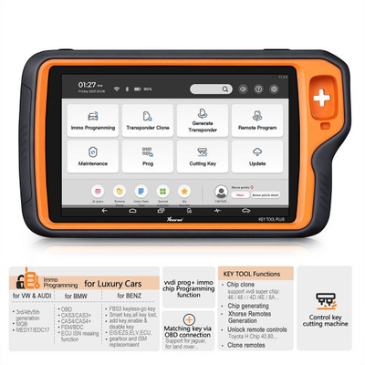 Xhorse VVDI Key Tool Plus Pad Global Advanced Version All-in-One Programmer Get Free Unlimited MB Token and ID48 96bit 3 Tokens
