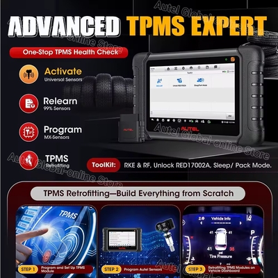 AUTEL MaxiDAS DS808S-TS Diagnostic Tool with Advanced ECU Coding & TPMS Services Upgraded of MP808S/ DS808TS