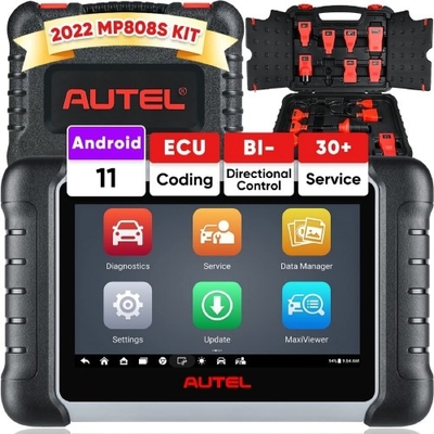 Autel MaxiPRO MP808S KIT with Complete OBD1 Adapters Newly Adds FCA AutoAuth Can Work with MaxiVideo MV108
