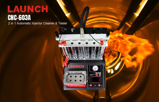 Launch CNC603A Ultrasonic Fuel Injector Cleaner Tester 4/6 Cyl 110-240V