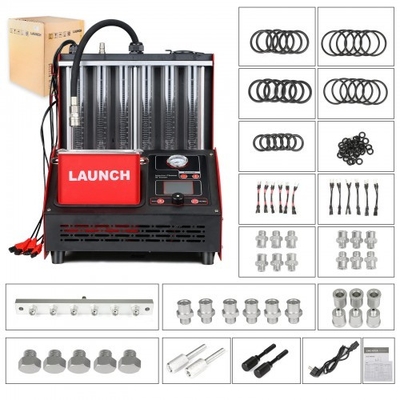 Launch CNC603A Ultrasonic Fuel Injector Cleaner Tester 4/6 Cyl 110-240V