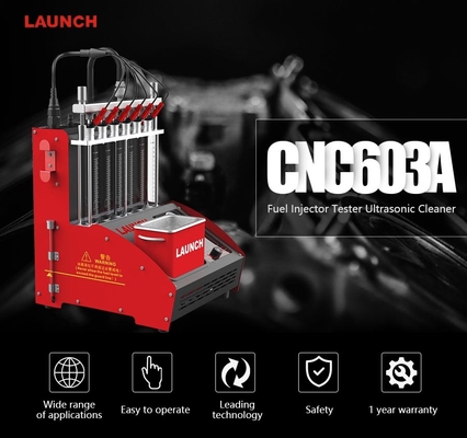 Launch CNC603A Ultrasonic Fuel Injector Cleaner Tester 4/6 Cyl 110-240V