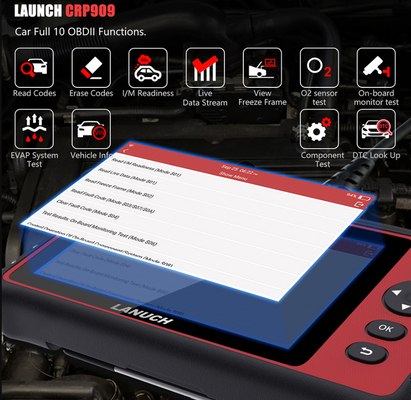 LAUNCH X431 CRP909 All-System Automotive Diagnostic Scanner OBD2 + 15+ Service Functions
