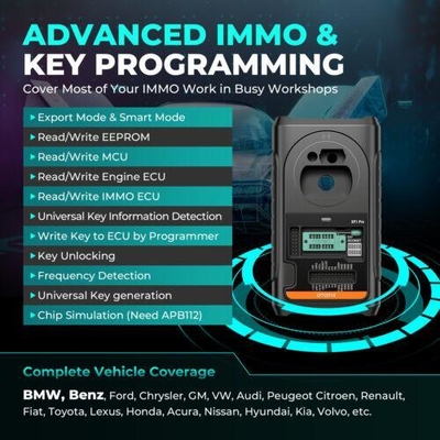 OTOFIX IM2 Advanced IMMO Key Programmer and Diagnostic Tool with XP1 PRO & V1 Flash Key FOB Programming Device