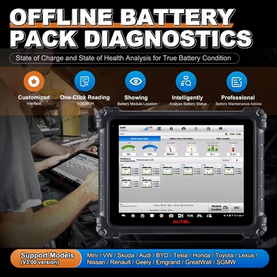 AUTEL MaxiSYS Ultra EV Advanced EV Diagnostics with MaxiFlash VCMI High-voltage System Diagnostics Battery Pack Diagnostics SOC & SOH Analysis
