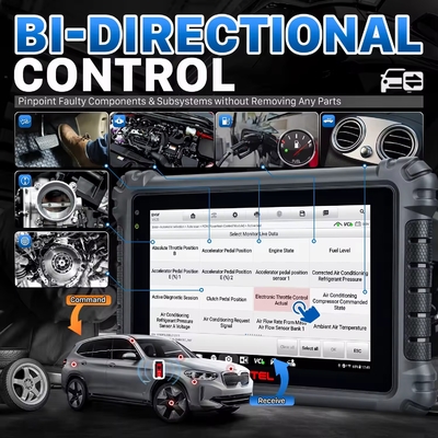 Autel MaxiCOM MK906S PRO Scanner Upgraded of MS906 Pro/MK906BT/MK906 Pro Diagnostic Tool with Advanced ECU Coding Bi-Directional Control 36+ Services