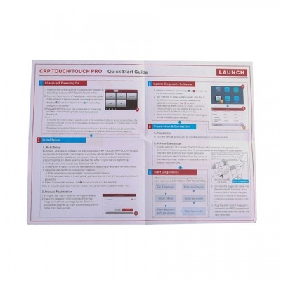 LAUNCH CRP Touch Pro 5.0'' Android Touchscreen Diagnostic Tablet  Full-System Scan & Service Reset Tool