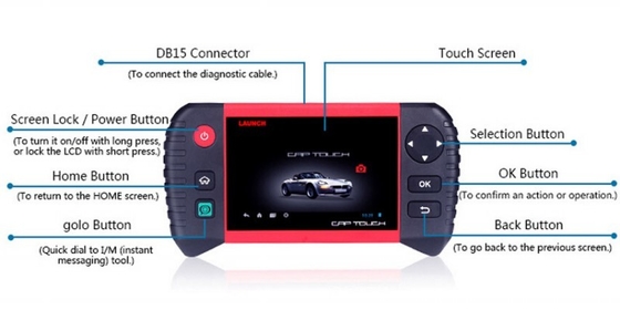 LAUNCH CRP Touch Pro 5.0'' Android Touchscreen Diagnostic Tablet  Full-System Scan & Service Reset Tool