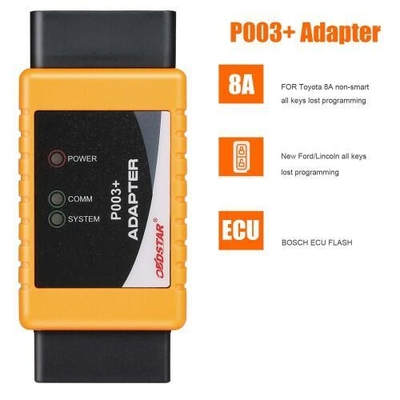 OBDSTAR P002 Adapter (P003+ AKL KIT) with TOYOTA 8A Cable + Ford All Key Lost Cable Work with X300 DP Plus and Pro4