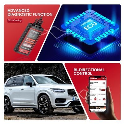 THINKCAR Thinkdiag2: Full-System Bidirectional Diagnostic Tool with CAN-FD Protocol | Auto VIN Scan, ECU Coding & 15+ Reset Services