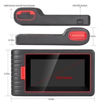 THINKCAR ThinkScan Max 2 CAN-FD & FCA AutoAuth Diagnostic Scan Tool Full-System Diagnosis & 28+ Reset Services Lifetime Free Updates