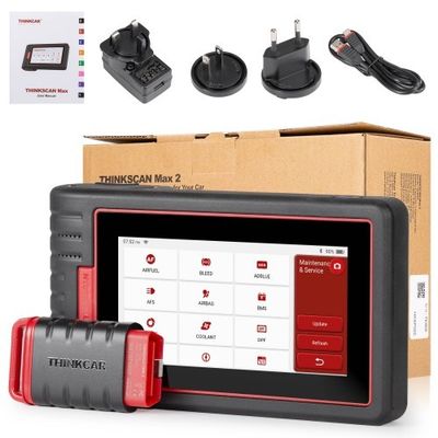 THINKCAR ThinkScan Max 2 CAN-FD & FCA AutoAuth Diagnostic Scan Tool Full-System Diagnosis & 28+ Reset Services Lifetime Free Updates