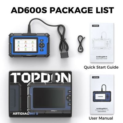 TOPDON Artidiag 600S (AD600S) Mid-Level Diagnostic Scanner 4-System Coverage, Bi-Directional Control 8 Reset Services Free Lifetime Updates