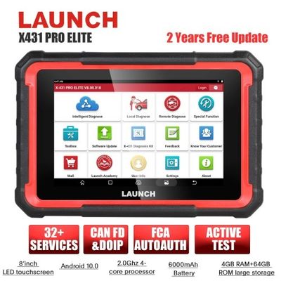 New Launch X431 PRO ELITE Auto Full System Car Diagnostic Tools CAN FD Active Tester OBD2 Scanner