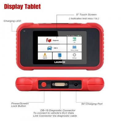 LAUNCH X431 CRP123E OBD2 Code Reader for Engine ABS Airbag SRS Transmission OBD Diagnostic Tool Free Update Online Lifetime