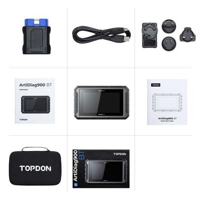 TOPDON ArtiDiag 900 BT AD900BT Bidirectional Diagnostic Tool Supports ECU Coding 28 Service Functions