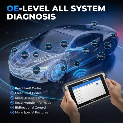 TOPDON ArtiDiag 900 BT AD900BT Bidirectional Diagnostic Tool Supports ECU Coding 28 Service Functions