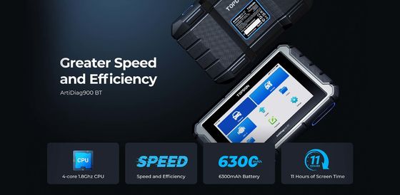 TOPDON ArtiDiag 900 BT AD900BT Bidirectional Diagnostic Tool Supports ECU Coding 28 Service Functions