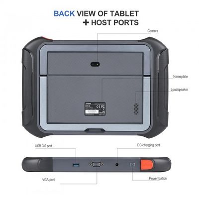 XTOOL D9 Automotive Scan Tool Topology Map Bi-Directional Control ECU Coding Full Diagnostics & 42+ Reset Services Support DoIP & CAN FD