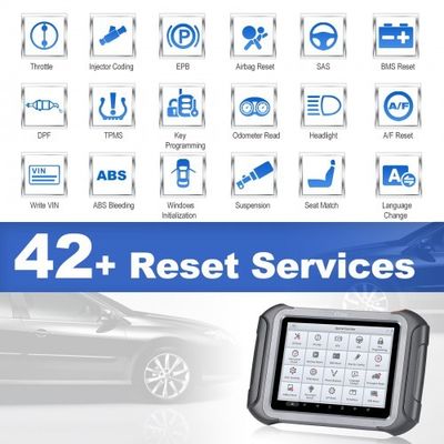 XTOOL D9 Automotive Scan Tool Topology Map Bi-Directional Control ECU Coding Full Diagnostics & 42+ Reset Services Support DoIP & CAN FD