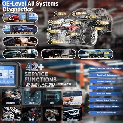 2025 XTOOL D9S Pro Wifi Connection Auto Diagnostic Scanner Support ECU Coding Topology Mapping Key Programming 42 Service Functions CAN FD DoIP