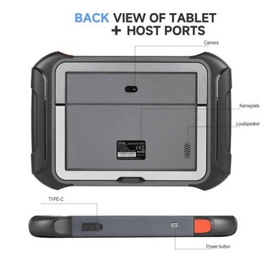 2025 XTOOL D9S Pro Wifi Connection Auto Diagnostic Scanner Support ECU Coding Topology Mapping Key Programming 42 Service Functions CAN FD DoIP