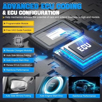 XTOOL InPlus IP900 OE-Level Full System Diagnostic Tool Support ECU Coding DOIP / CANFD Protocol & FCA AutoAuth