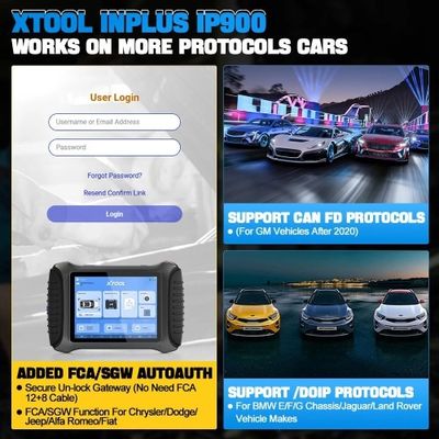 XTOOL InPlus IP900 OE-Level Full System Diagnostic Tool Support ECU Coding DOIP / CANFD Protocol & FCA AutoAuth