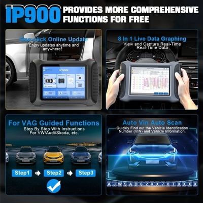 XTOOL InPlus IP900 OE-Level Full System Diagnostic Tool Support ECU Coding DOIP / CANFD Protocol & FCA AutoAuth