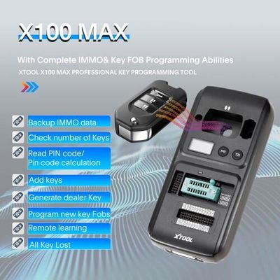 2025 XTOOL X100 MAX Auto Key Programmer IMMO Elite Diagnostic Tools With KC501 ECU Coding Full Bidirectional Control Update of X100 PAD3