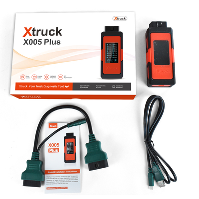 Bluetooth 5.1 Xtruck X005 Plus Diagnostic Tool | ECU Flashing, DPF Regen for SHACMAN Heavy Duty Trucks