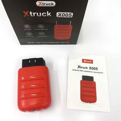 Xtruck X005 Truck OBD2 Diagnostic Scanner Engine Analyzer Fault Code Reader for  FAWDE, SHACMAN, SINOTRUK, DONGFENG with Mobile App
