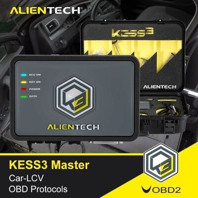 Alientech KESS3 Complete Kit with FULL OBD Protocols Slave License For ECU Programming, Tuning Diagnostics Upgradable to Master