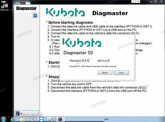 For KUBOTA DIAGNOSTIC KIT Interface Diagmaster Diagnostic Diagmaster Agricultural Tool