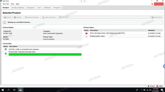 CF19 Laptop For vocom vocom 2 vocom ii PRO Premium Tech Tool ppt truck excavator diagnostic Tool for UD// Renault