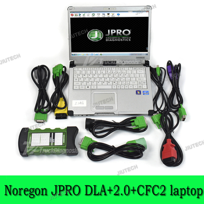 2024 heavy duty truck scanner fleet diagnostic tool noregon jpro dla+2.0 vehicle interface diesel with CFC2 laptop