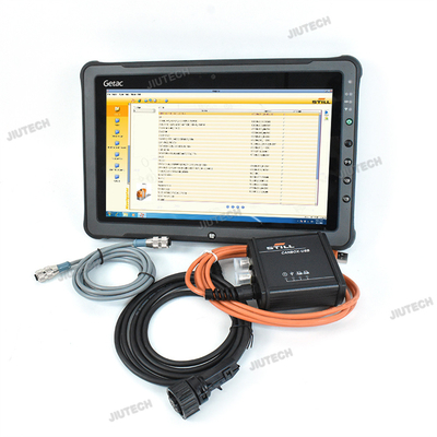 Ready to use Getac F110 tablet+V8.21 for Still Forklift Canbox 50983605400 Diagnostic Cable Still Interface Original Box