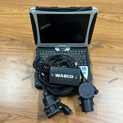 For WABCO Diagnostic tool KIT Trailer and Truck Diagnostic System Interface (WDI) Heavy Duty Scanner+cf19 laptop