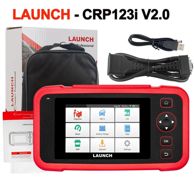 2024 New-LAUNCH X431 CRP123i V2.0 OBD2 Scanner Car Diagnostic Tools ABS SRS Engine AT 4 System Scanner + 7 Reset Free Up