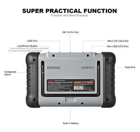 Autel Original MaxiCOM MK808 Diagnostic Tool 7-inch LCD Touch Screen Swift Diagnosis Functions of EPB/IMMO/DPF/SAS/TMPS