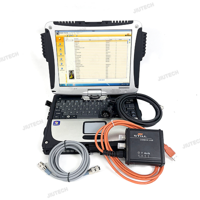 CF19 Laptop+Forklift Scanner Tool 8.21 For Still STEDS CANBOX 2 50983605400 Incado Can Bus With Software For Still Diagnostic Tool