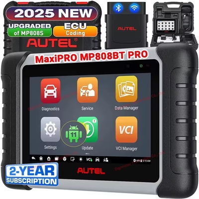 Autel MaxiPRO MP808BT Pro OE-Level Full System Diagnostic Tool with ECU Coding Refresh Hidden Upgrade of MS906 MP808 DS808