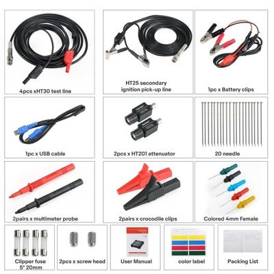 LAUNCH X431 O2-2 Scope Box Oscilloscope 4 Channels 100MHz USB DC Automotive Oscilloscopes Work with PRO3S+ V5.0/PAD V/ PAD VII