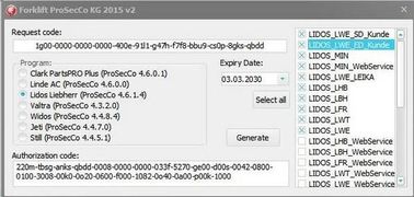 V2 New Clark Linde STILL Liebherr Valtra Jungheinrich forklifts diagnostic tool Valtra Widos Forklift ProSecCo Keygen