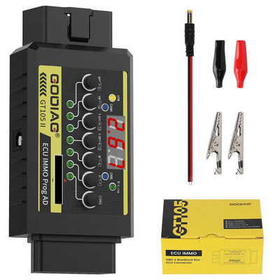 GODIAG GT105 II ECU IMMO Prog AD Break Out Box ECU Connector GT105 II with Voltage Alarm Prompt Function