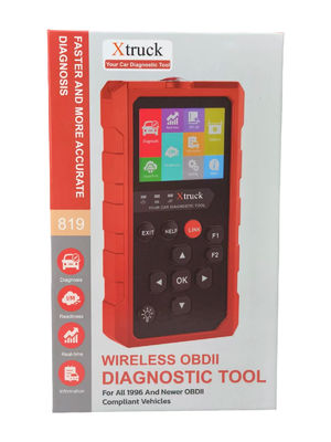 Xtruck 819 OBD2 Scanner Automotive Diagnostic Tool with 9 Major Protocols Support 2.8-inch IPS Display and 16-pin OBDII Connector