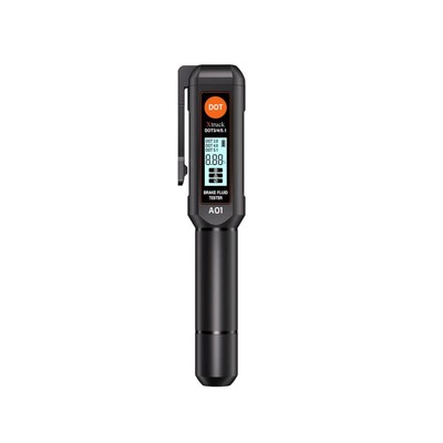 Digital Brake Fluid Tester with DOT3 DOT4 DOT5.1 Compatibility Automatic Sleep and Buzzer Alarm for Accurate Water Content Detection