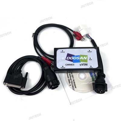 Getac V110 laptop + For Doosan uvim Excavator Forklift Engine Fault Detector DDT SCR DPF DCU ECU Scanner Fault Diagnostic Tool