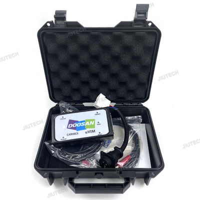 Getac V110 laptop + For Doosan uvim Excavator Forklift Engine Fault Detector DDT SCR DPF DCU ECU Scanner Fault Diagnostic Tool